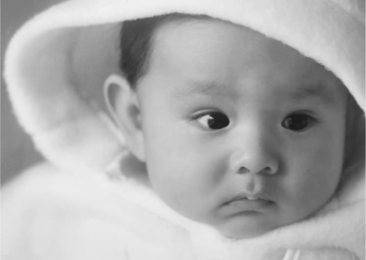 Cristian David in infancy